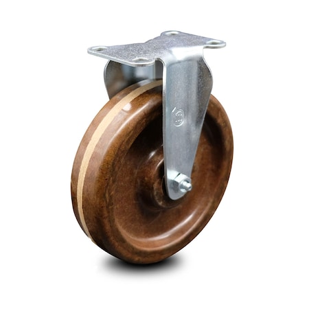 Service Caster 6 Inch High Temp Phenolic Wheel Rigid Top Plate Caster SCC-20R615-PHRHT